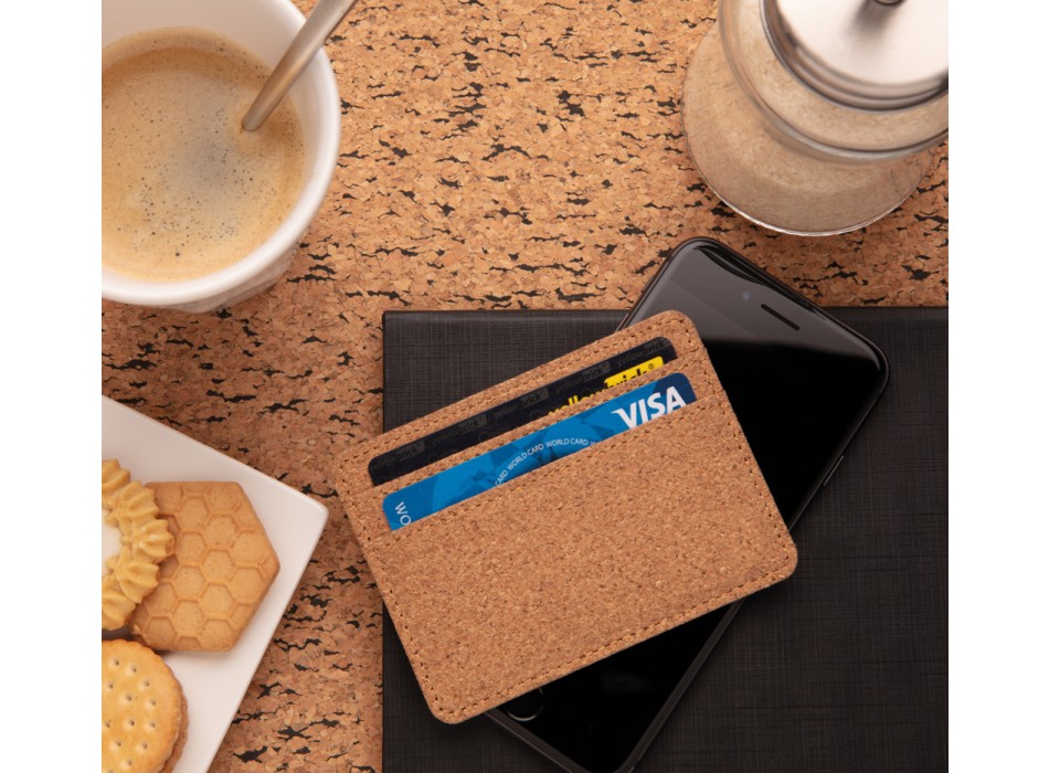 Porta carte di credito RFID in sughero FullGadgets.com