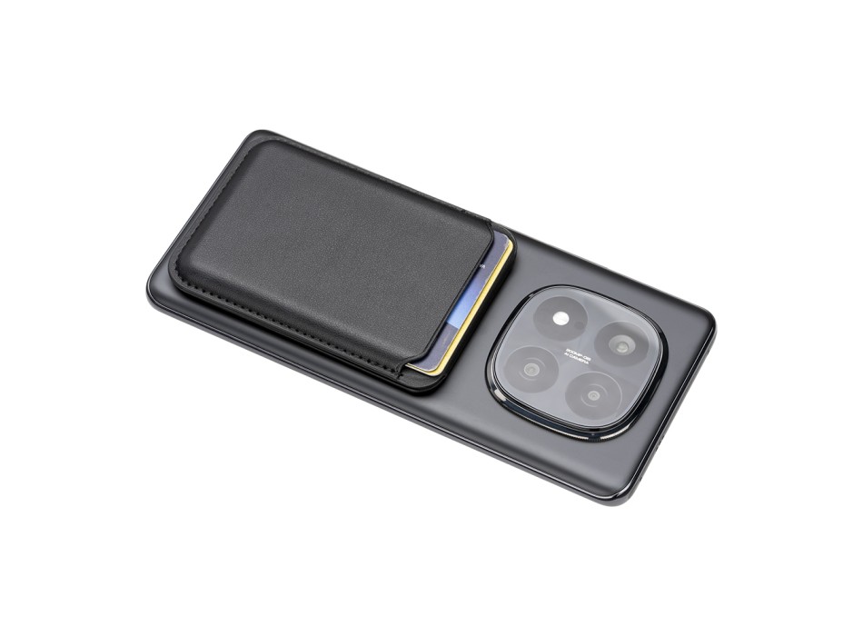 Porta carte magnetico in soft PU. Con stand porta cellulare FullGadgets.com