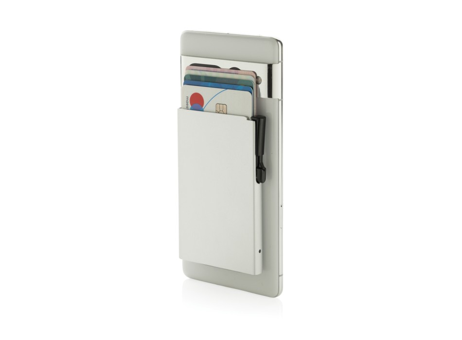 Porta carte magnetico RFID in alluminio per smartphone FullGadgets.com