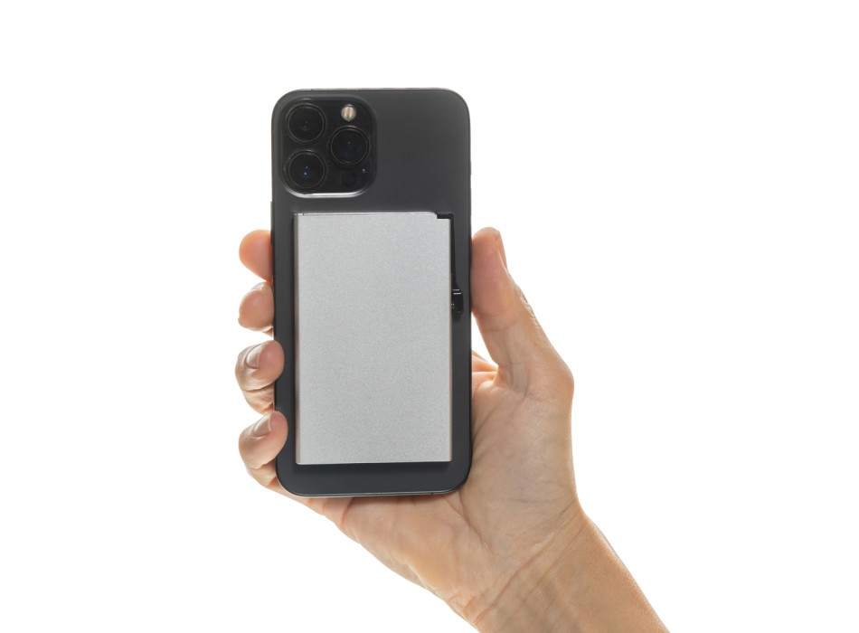 Porta carte magnetico RFID in alluminio per smartphone FullGadgets.com