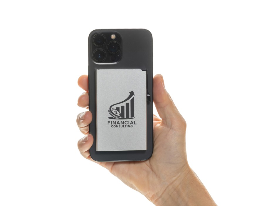 Porta carte magnetico RFID in alluminio per smartphone FullGadgets.com