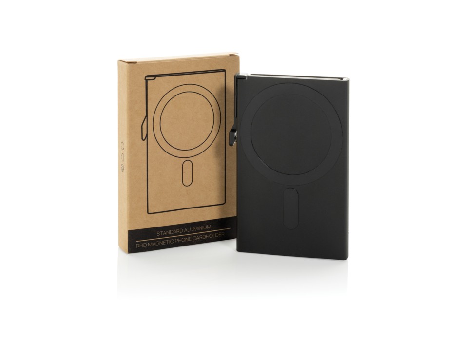 Porta carte magnetico RFID in alluminio per smartphone FullGadgets.com