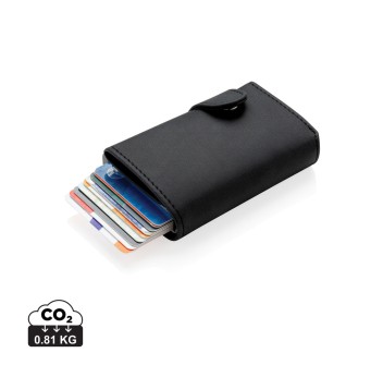 Porta carte RFID in alluminio con portafogli in PU FullGadgets.com