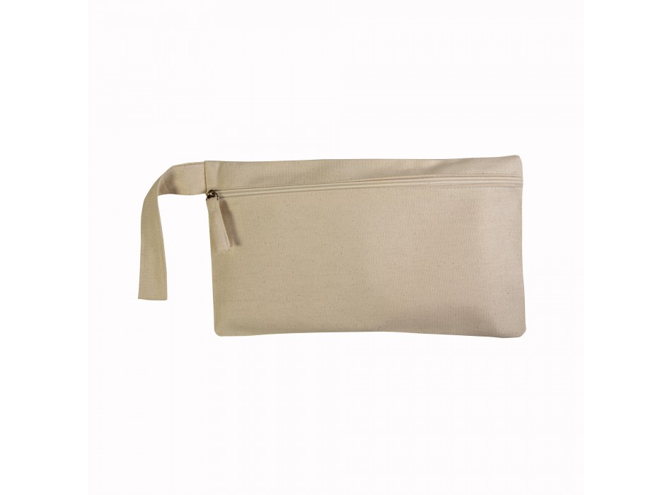 Porta documenti in cotone 100% con chiusura zip e pratica maniglia FullGadgets.com