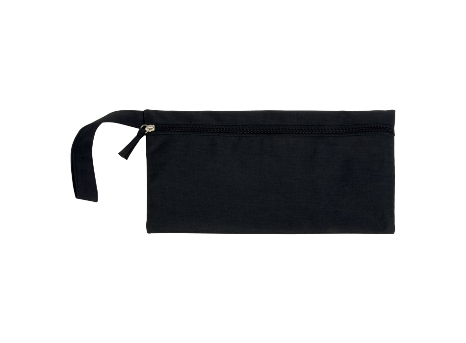 Porta documenti in poliestere melange con chiusura zip e pratica maniglia FullGadgets.com