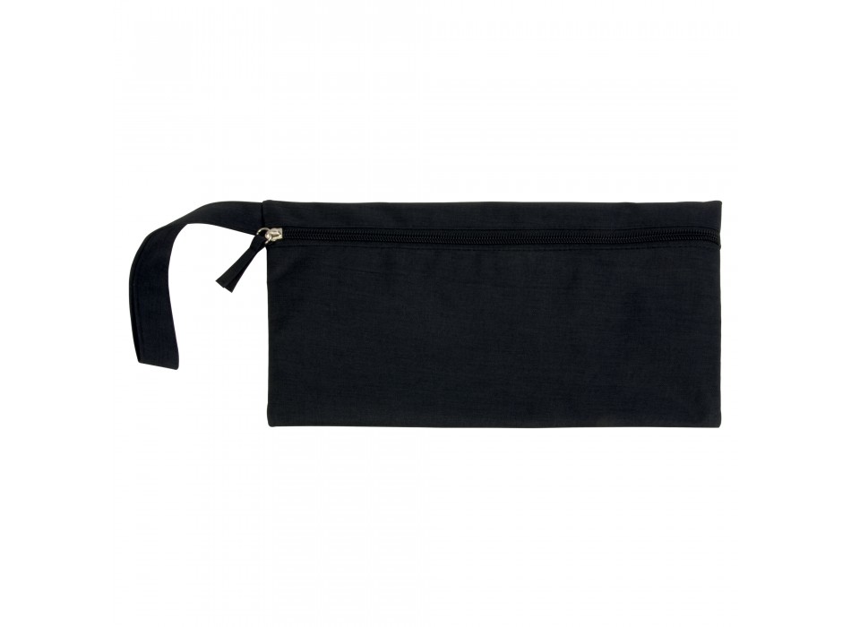 Porta documenti in poliestere melange con chiusura zip e pratica maniglia FullGadgets.com