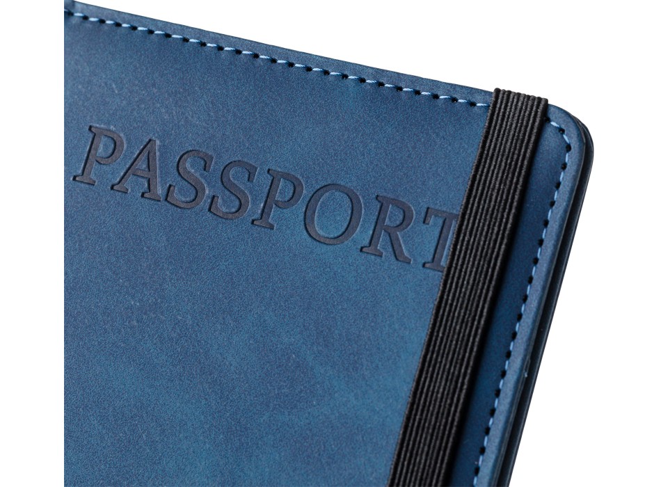 Porta passaporto ed etichetta bagagli in PU riciclato Zani FullGadgets.com