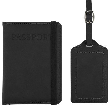 Porta passaporto ed etichetta bagagli in PU riciclato Zani FullGadgets.com