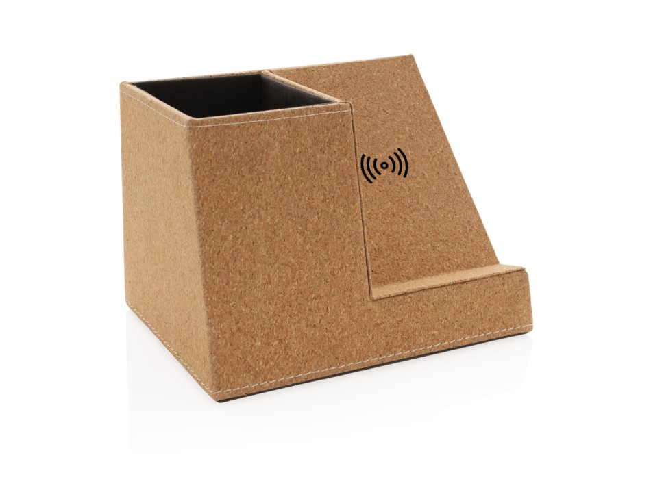 Porta penne in sughero e caricatore wireless 5W FullGadgets.com