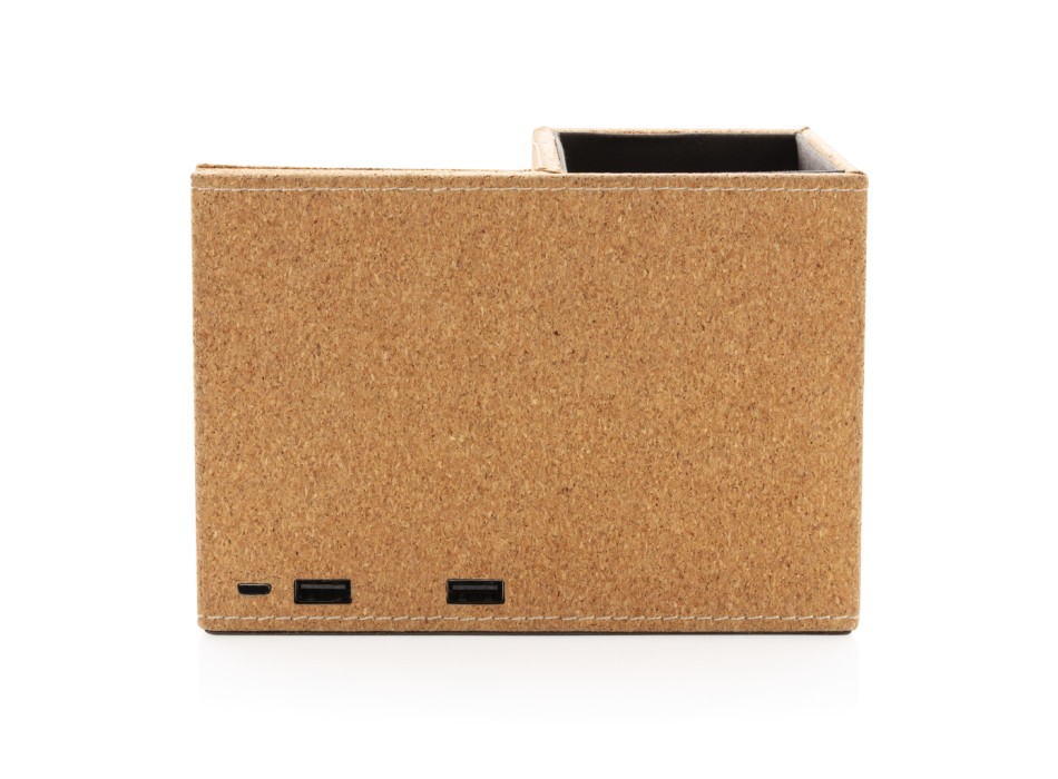 Porta penne in sughero e caricatore wireless 5W FullGadgets.com