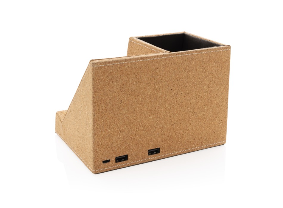 Porta penne in sughero e caricatore wireless 5W FullGadgets.com