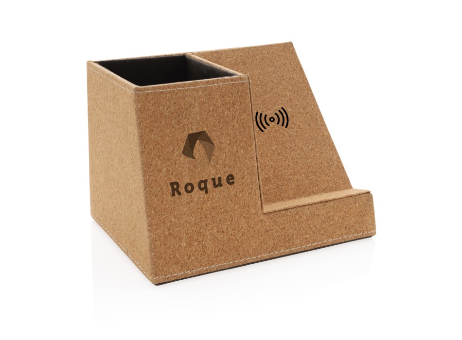 Porta penne in sughero e caricatore wireless 5W FullGadgets.com
