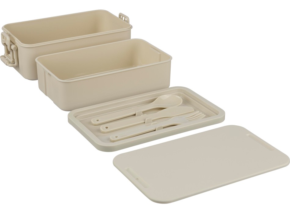 Porta pranzo in PP a due scomparti capacità 2.200 ml Siena FullGadgets.com