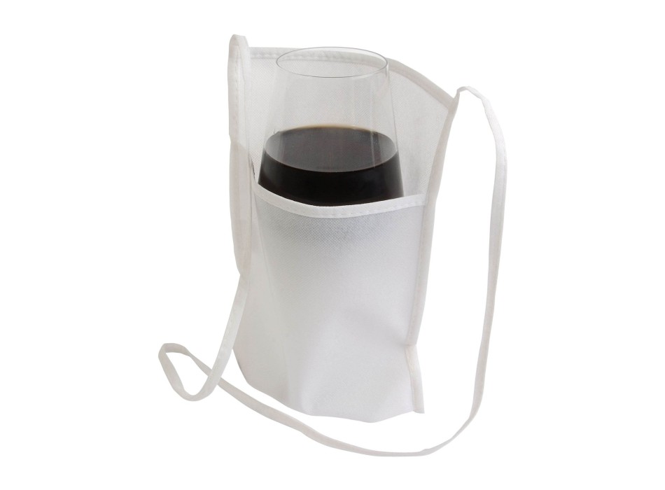 Portabicchiere da degustazione da collo in TNT con tracolla 80 cm FullGadgets.com