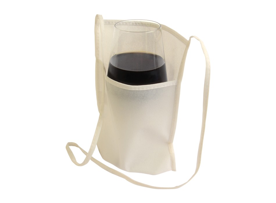 Portabicchiere da degustazione da collo in TNT con tracolla 90 cm FullGadgets.com