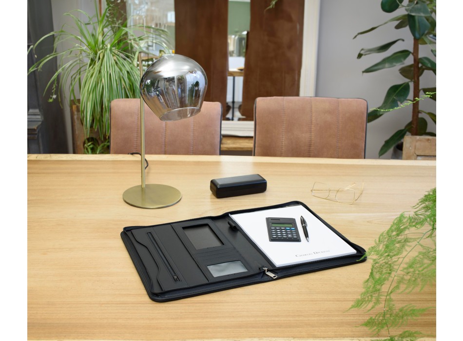 Portablocco Charles Dickens® formato +/- A4 in similpelle Giada FullGadgets.com