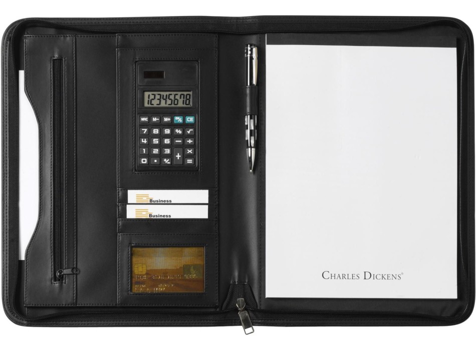 Portablocco Charles Dickens® formato +/- A4 in similpelle Giada FullGadgets.com