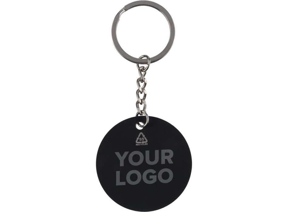 Portachiavi a forma pallone da calcio in acciaio inox riciclato Ciro FullGadgets.com