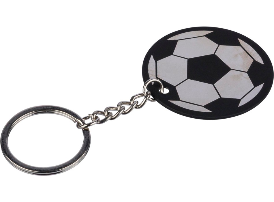 Portachiavi a forma pallone da calcio in acciaio inox riciclato Ciro FullGadgets.com