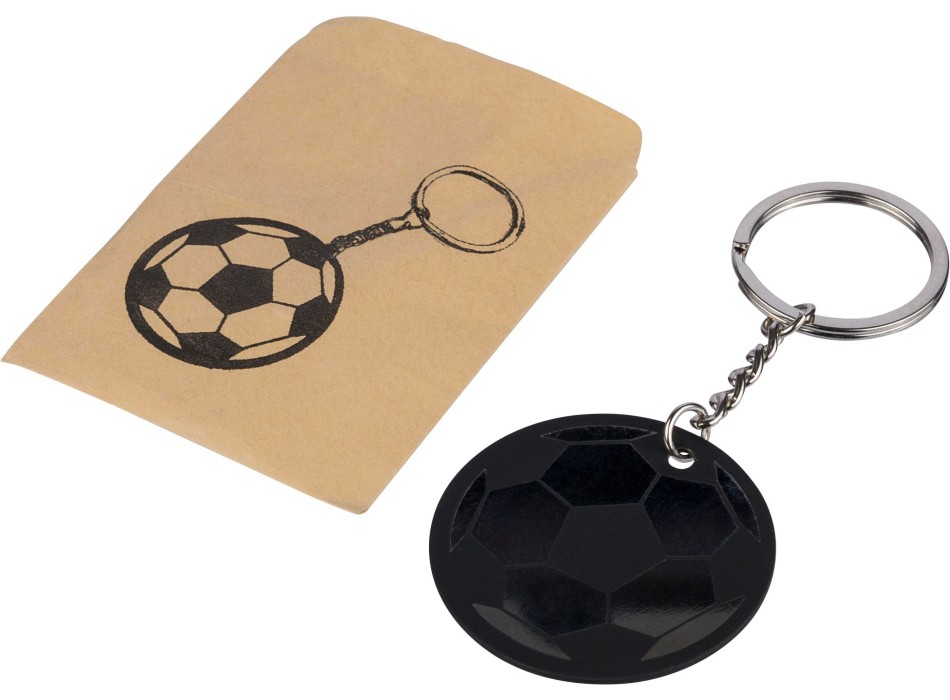 Portachiavi a forma pallone da calcio in acciaio inox riciclato Ciro FullGadgets.com