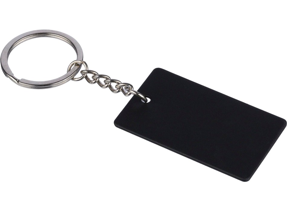 Portachiavi a forma rettangolare in acciaio inox riciclato Jax FullGadgets.com