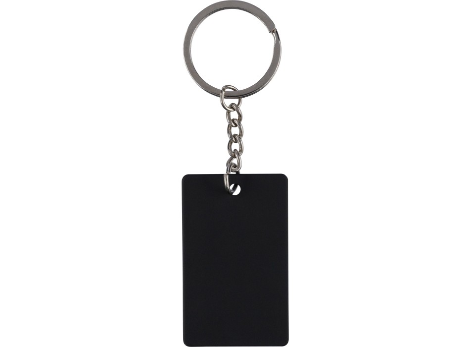 Portachiavi a forma rettangolare in acciaio inox riciclato Jax FullGadgets.com