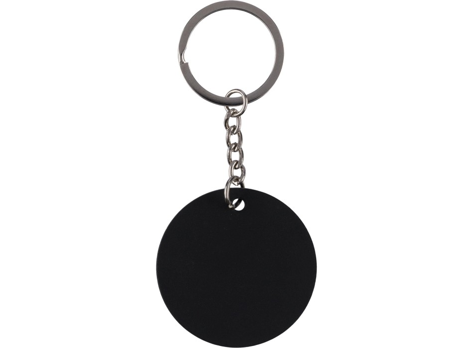 Portachiavi a forma rotonda in acciaio inox riciclato Risa FullGadgets.com