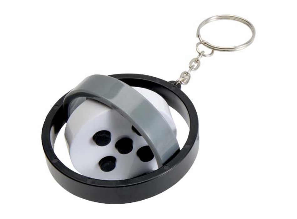 Portachiavi antistress con giroscopio in plastica riciclata Spinx FullGadgets.com