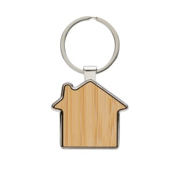 Portachiavi casa in lega di zinco RCS e bambù FullGadgets.com