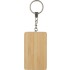 Portachiavi con cavi per la ricarica in bambù Bianca