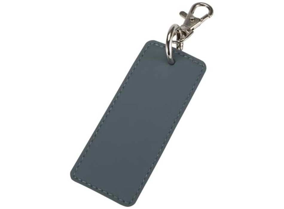 Portachiavi con charm a forma rettangolare in materiale riciclato certificato GRS Resi Plus FullGadgets.com