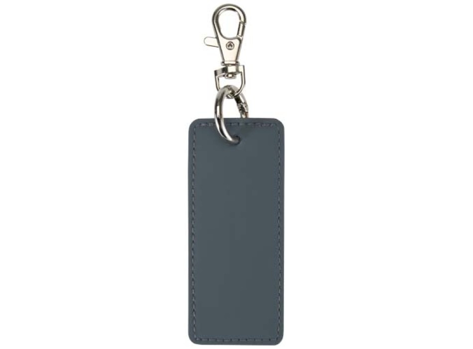 Portachiavi con charm a forma rettangolare in materiale riciclato certificato GRS Resi Plus FullGadgets.com