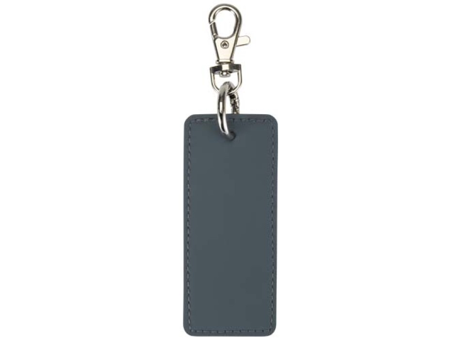Portachiavi con charm a forma rettangolare in materiale riciclato certificato GRS Resi Plus FullGadgets.com