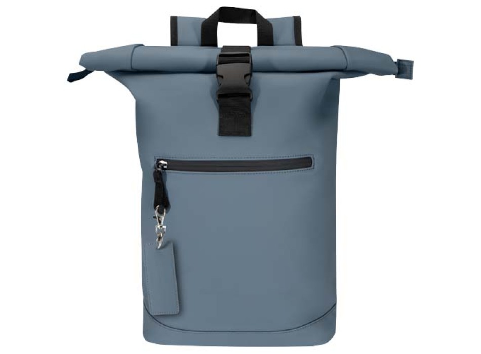 Portachiavi con charm a forma rettangolare in materiale riciclato certificato GRS Resi Plus FullGadgets.com