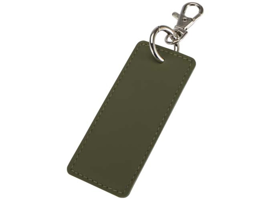 Portachiavi con charm a forma rettangolare in materiale riciclato certificato GRS Resi Plus FullGadgets.com