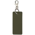 Portachiavi con charm a forma rettangolare in materiale riciclato certificato GRS Resi Plus FullGadgets.com
