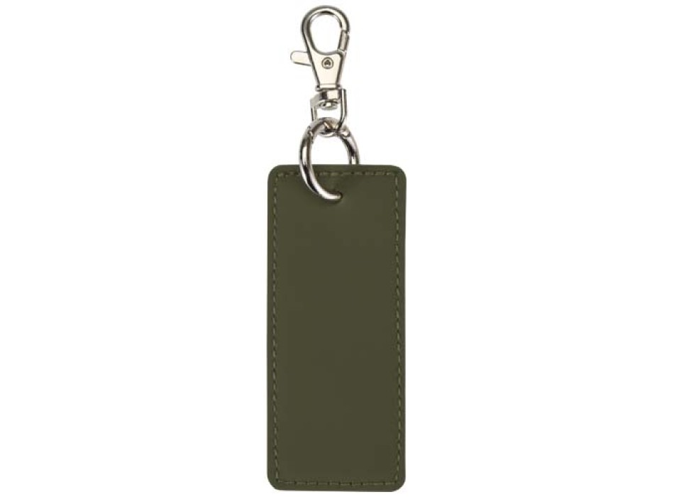 Portachiavi con charm a forma rettangolare in materiale riciclato certificato GRS Resi Plus FullGadgets.com