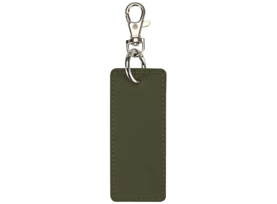 Portachiavi con charm a forma rettangolare in materiale riciclato certificato GRS Resi Plus FullGadgets.com
