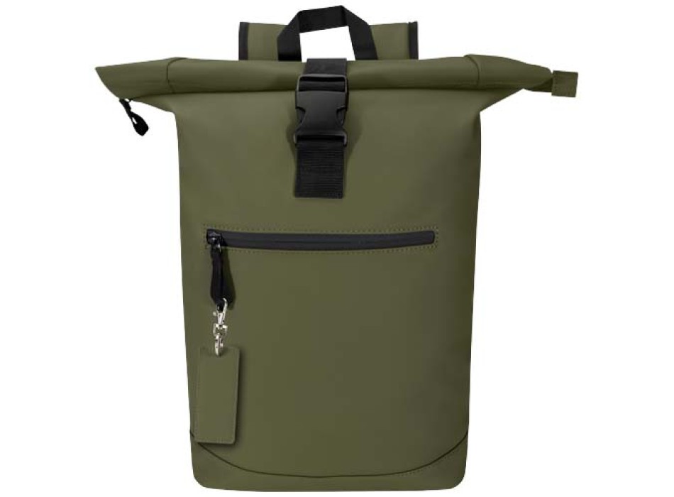 Portachiavi con charm a forma rettangolare in materiale riciclato certificato GRS Resi Plus FullGadgets.com