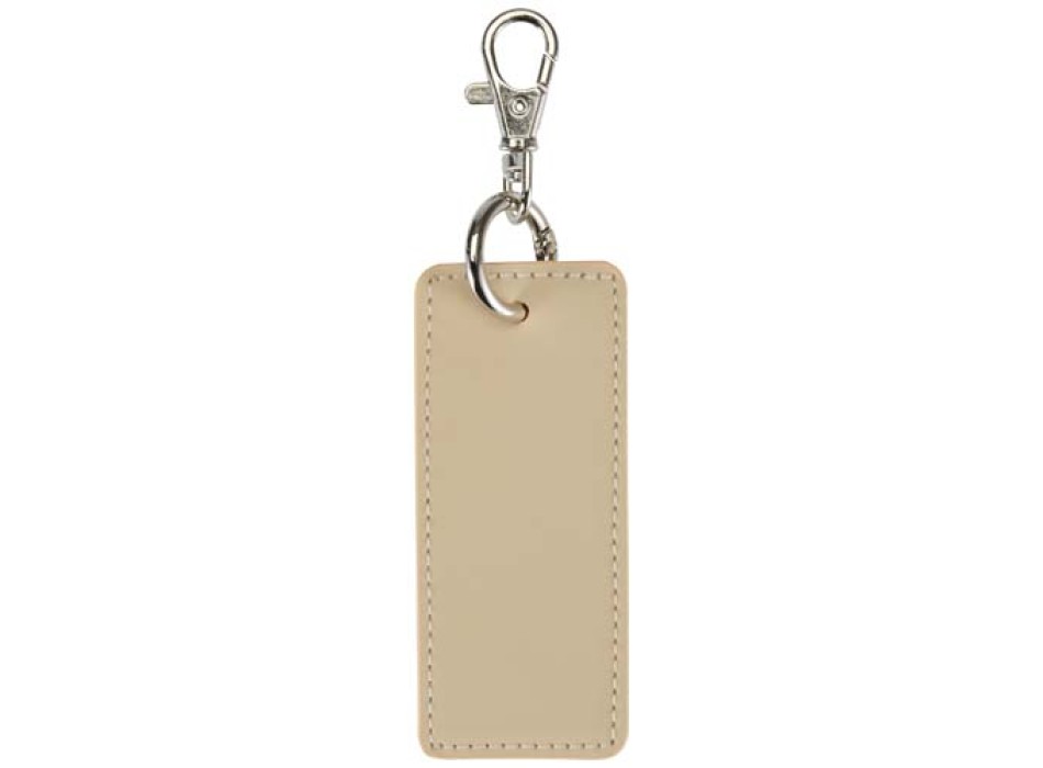 Portachiavi con charm a forma rettangolare in materiale riciclato certificato GRS Resi Plus FullGadgets.com