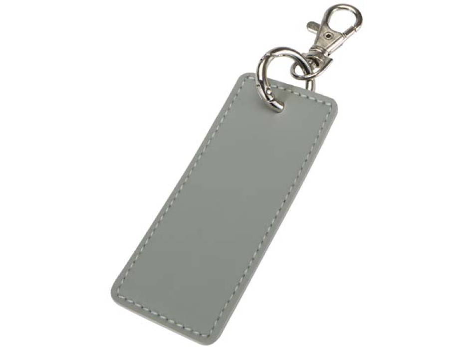 Portachiavi con charm a forma rettangolare in materiale riciclato certificato GRS Resi Plus FullGadgets.com