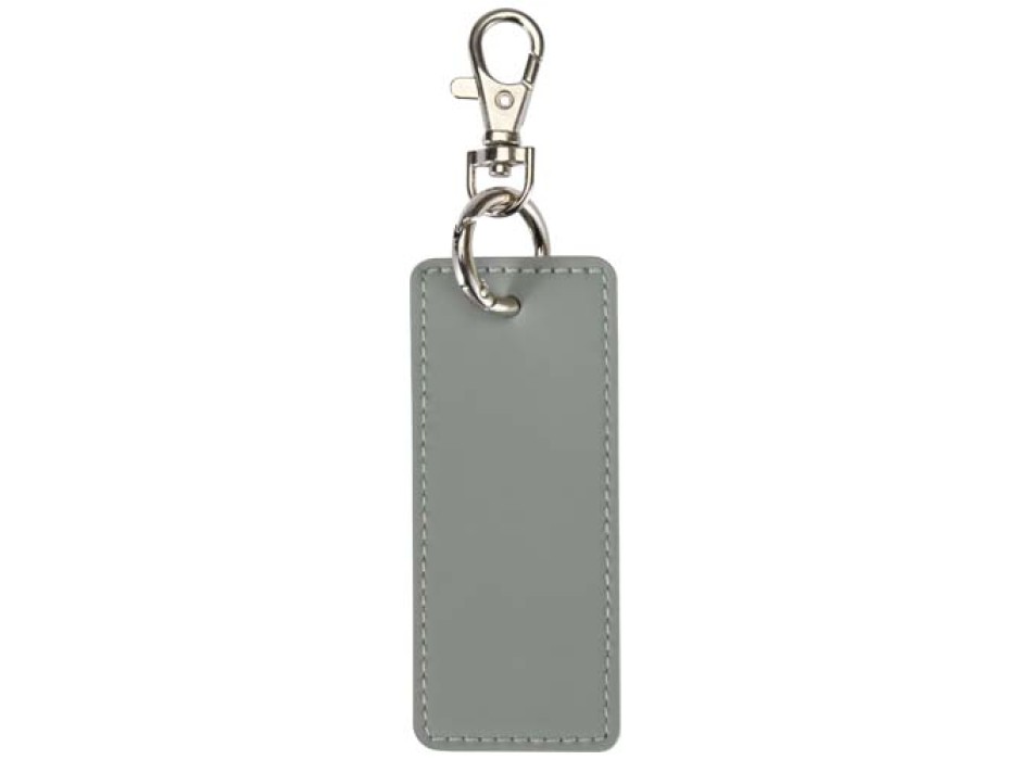 Portachiavi con charm a forma rettangolare in materiale riciclato certificato GRS Resi Plus FullGadgets.com
