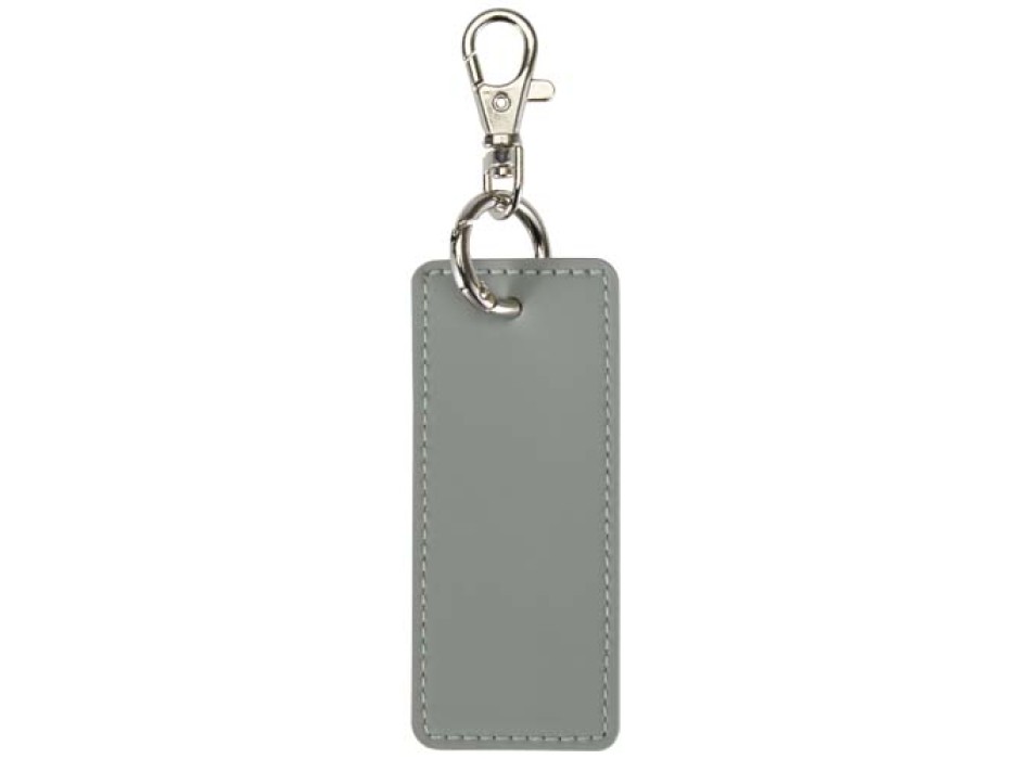 Portachiavi con charm a forma rettangolare in materiale riciclato certificato GRS Resi Plus FullGadgets.com