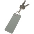 Portachiavi con charm a forma rettangolare in materiale riciclato certificato GRS Resi Plus FullGadgets.com