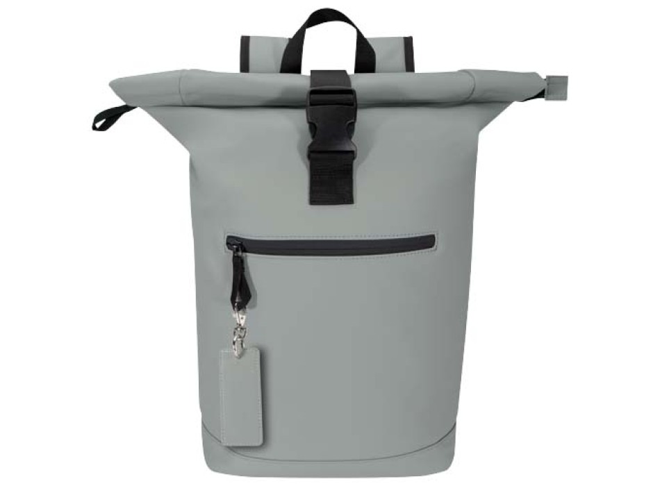 Portachiavi con charm a forma rettangolare in materiale riciclato certificato GRS Resi Plus FullGadgets.com