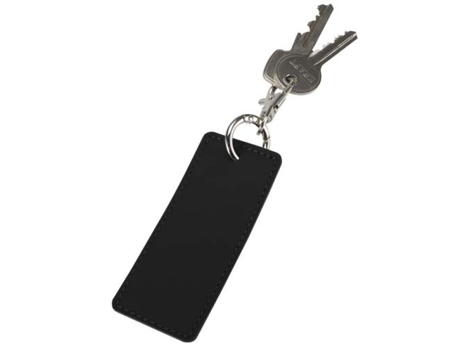 Portachiavi con charm a forma rettangolare in materiale riciclato certificato GRS Resi Plus FullGadgets.com