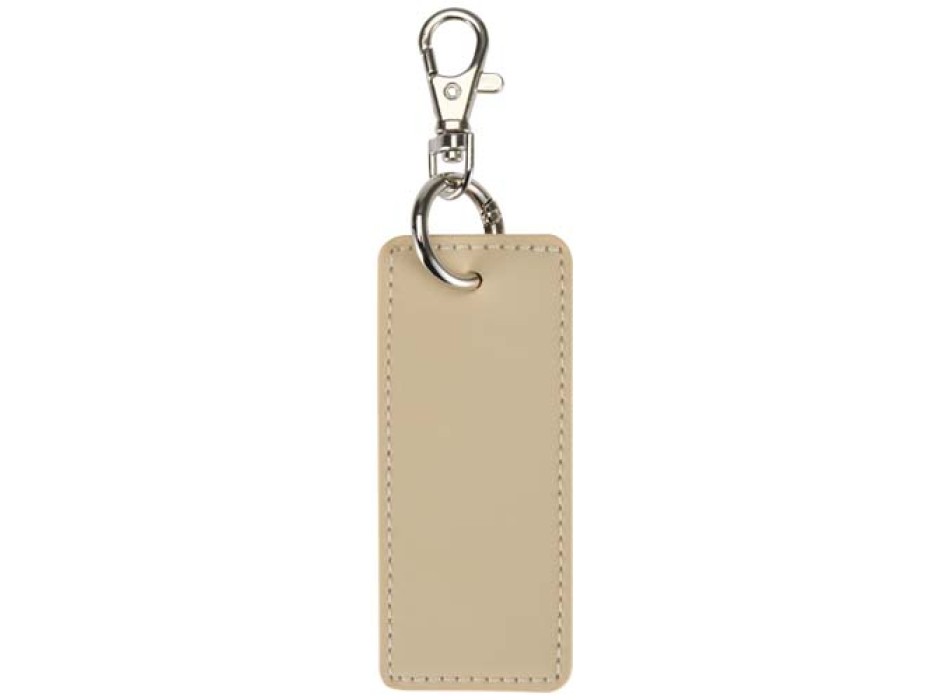 Portachiavi con charm a forma rettangolare in materiale riciclato certificato GRS Resi Plus FullGadgets.com