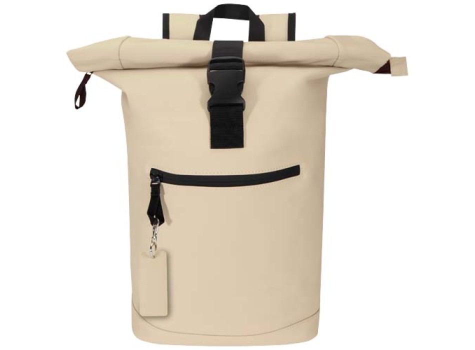 Portachiavi con charm a forma rettangolare in materiale riciclato certificato GRS Resi Plus FullGadgets.com