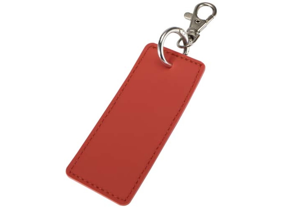 Portachiavi con charm a forma rettangolare in materiale riciclato certificato GRS Resi Plus FullGadgets.com