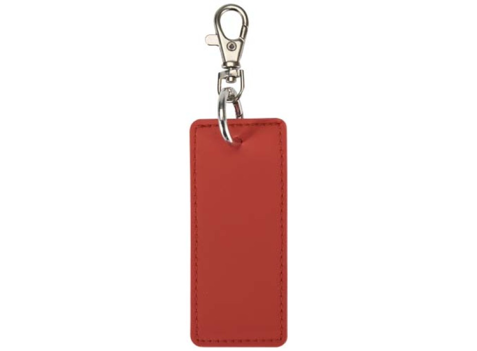 Portachiavi con charm a forma rettangolare in materiale riciclato certificato GRS Resi Plus FullGadgets.com